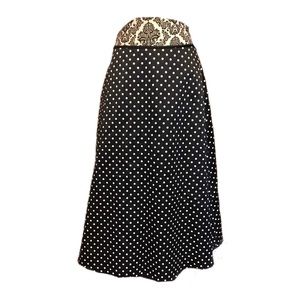 Classic Polka Dot Maxi Skirt Size 10